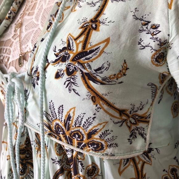 R.Vivimos Floral Tassel Bohemian Maxi Dress size small - Picture 8 of 12